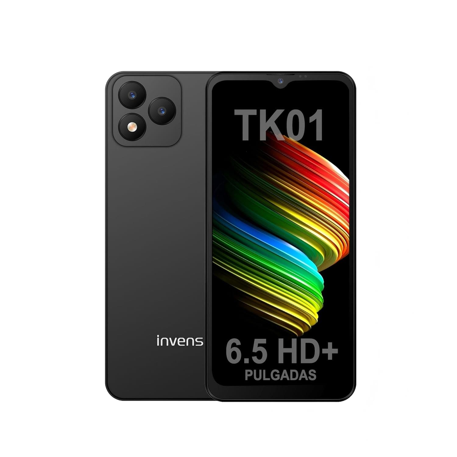 invens Note TK01 Smartphone (Unlocked), 4GB + 32GB, Dual-SIM 4G Android Budget Phone, 6.52" HD+ Display