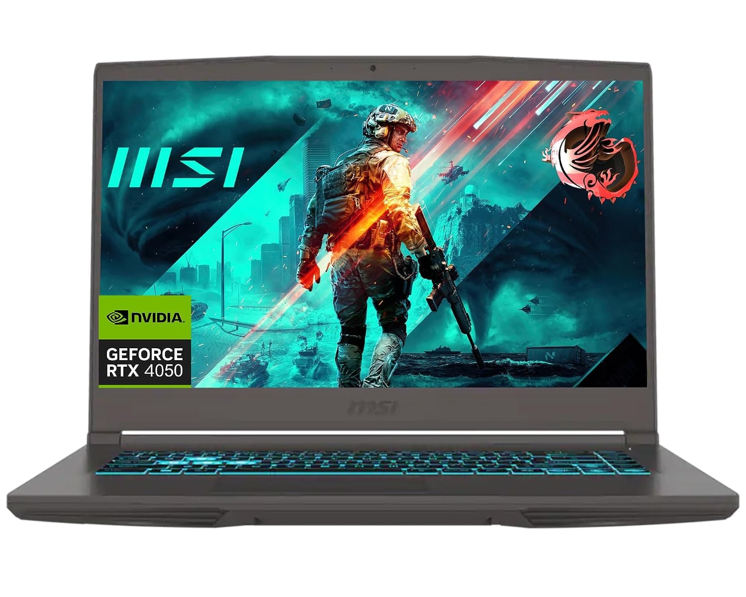 msi 15.6" Thin A15 Gaming Laptop, 8GB DDR5, 512GB SSD, Full HD Display, NVIDIA GeForce RTX 4050, AMD Ryzen 5 7535HS, Wi-Fi 6, Backlit Keyboard, Webcam, Bluetooth, Windows 11, Black
