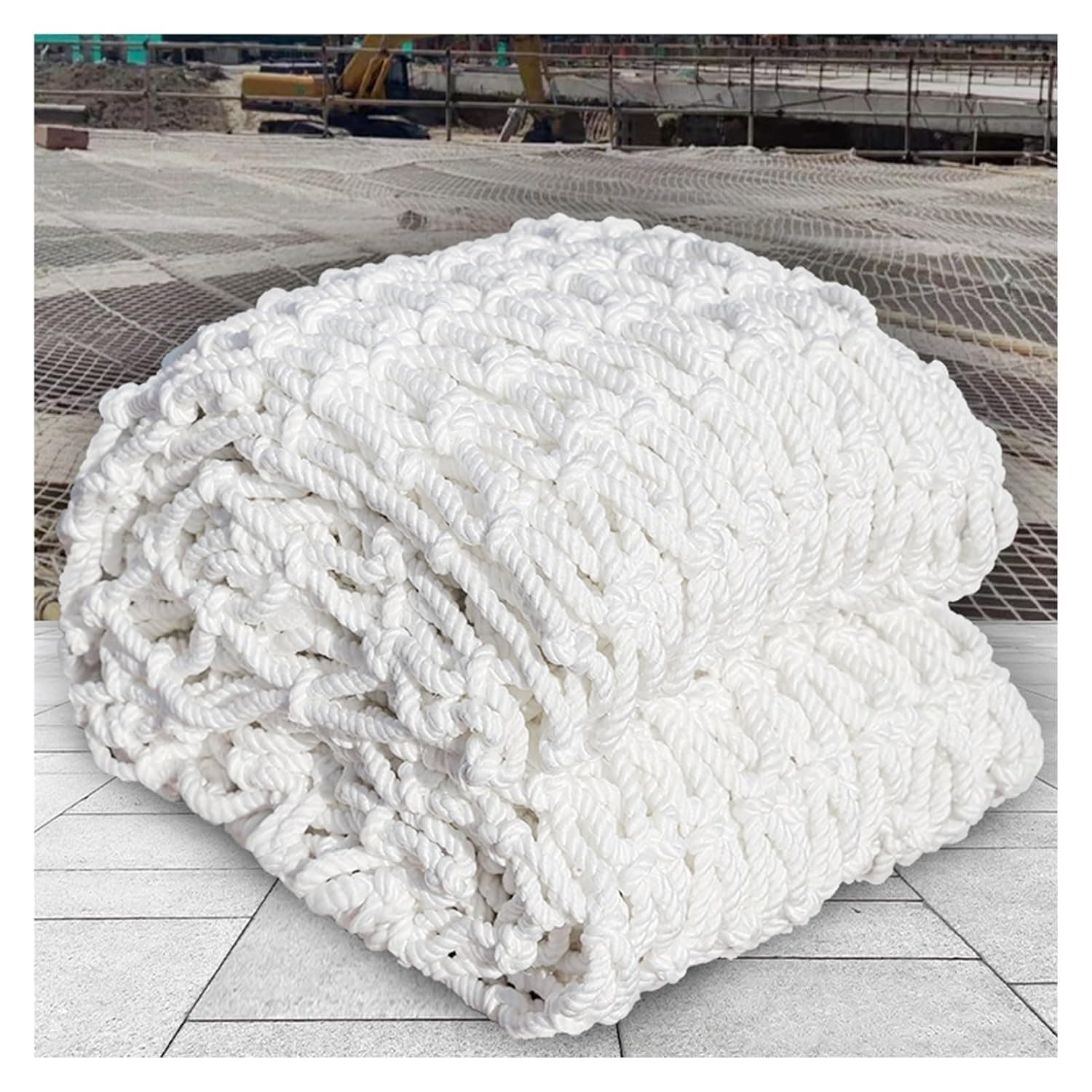 Safety Net for Stairs and Balconies - 3x4m (9.84x13.12ft) Rope Net for Gardens, Stair Railings, and Ball Catching - and Reliable Protection for Kids and Pets