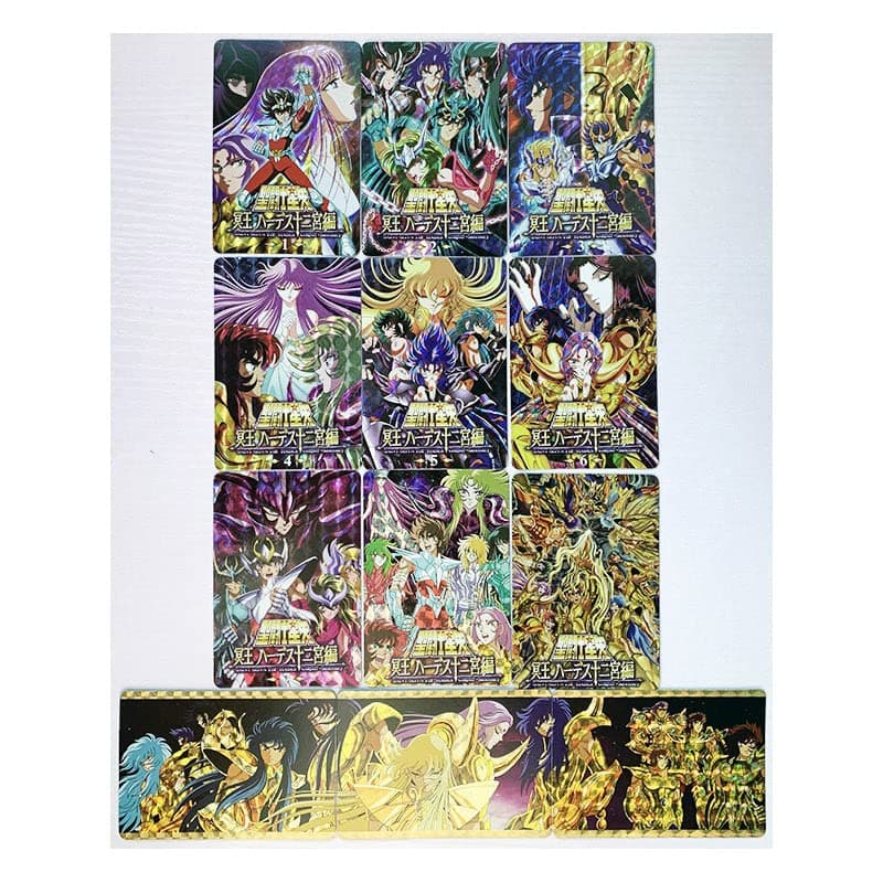 SA-LUX - 12pcs/set Seiya The Signs of The Zodiac Тоуs Hobbies Hobby Collectibles Game Collection Anime Cards