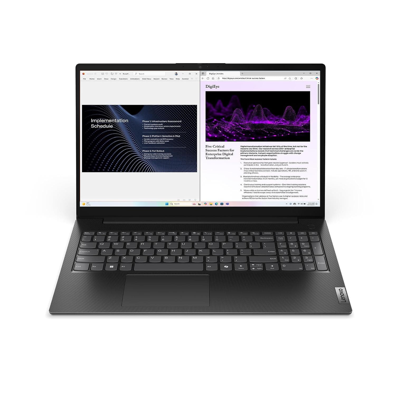 Lenovo V15-2026 - 15.6" FHD Display - 16GB Memory - 512GB Storage - Intel Core 5 210H - Business Black