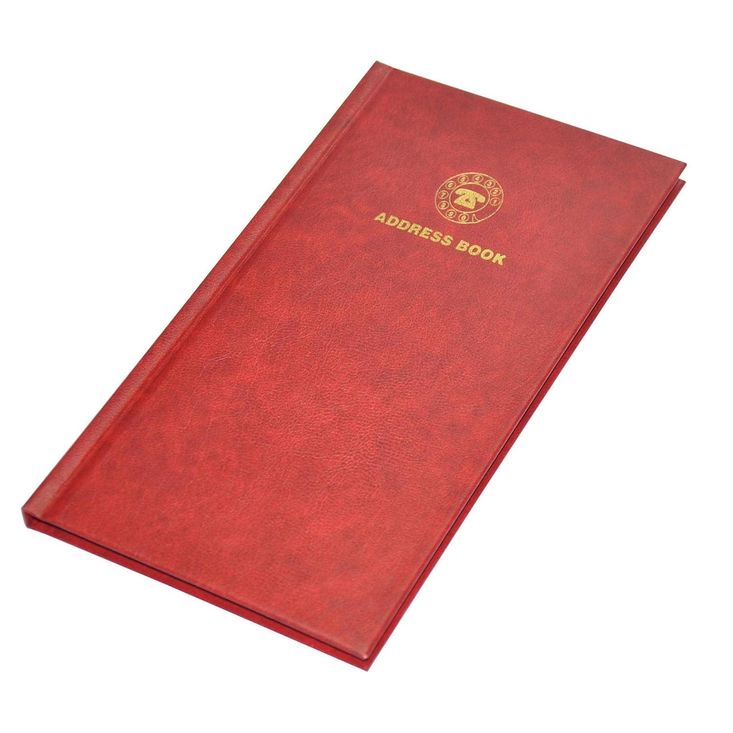 FIS Address Book English with Vinyl Hard Cover, 115 x 217 mm Size, 52 Sheets - FSAD115X217E