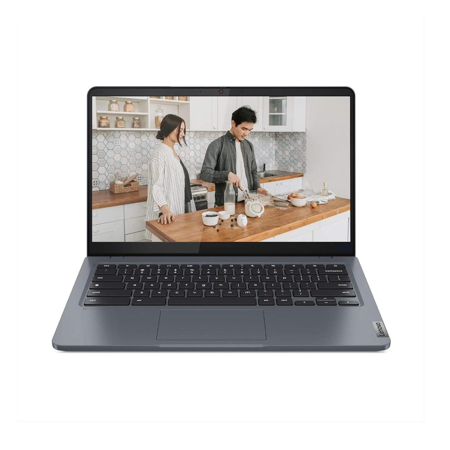 Lenovo Slim 3i Chromebook Plus - Essential Laptop - Chrome OS - 14" FHD Display - 8GB Memory - 256GB Storage - Intel Core i3-N305 - Storm Grey
