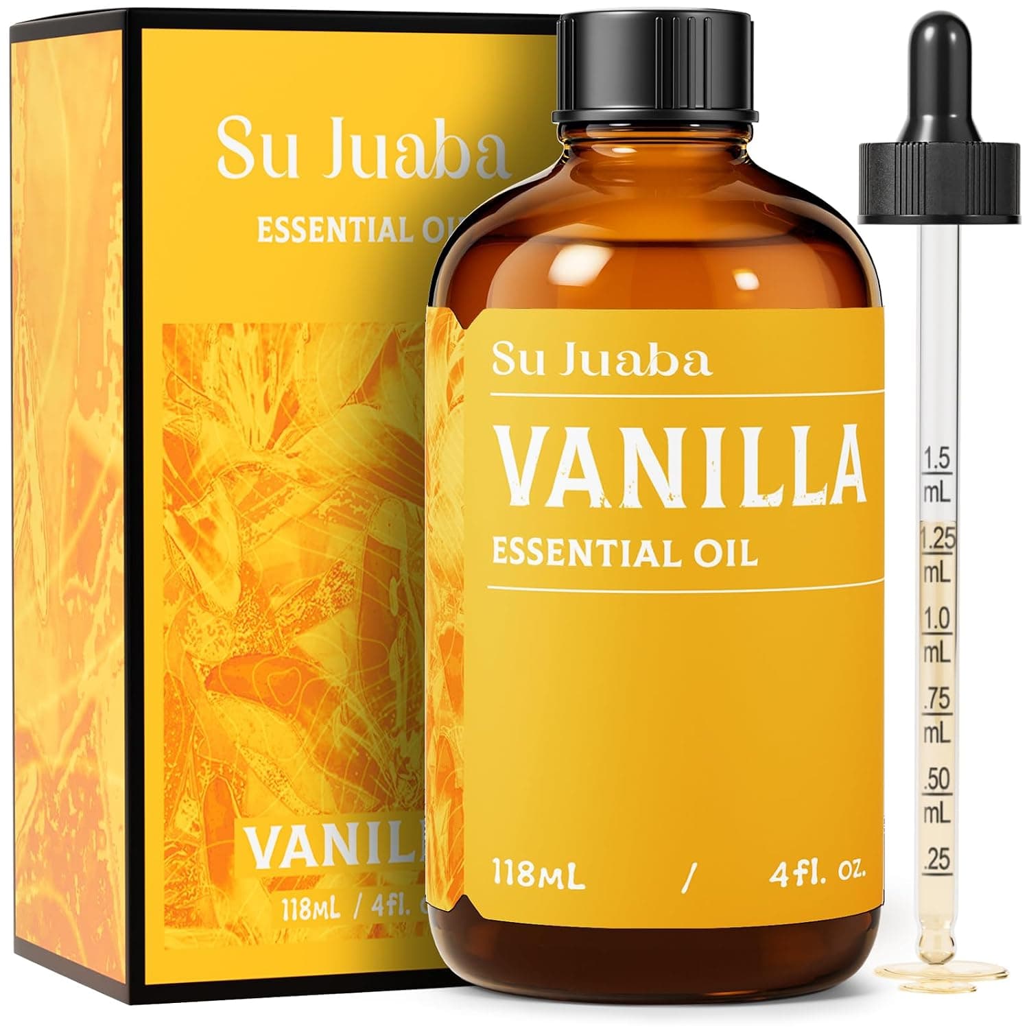 SU JUABA Vanilla Essential Oil for Perfume, Body, Skin, Fragrance