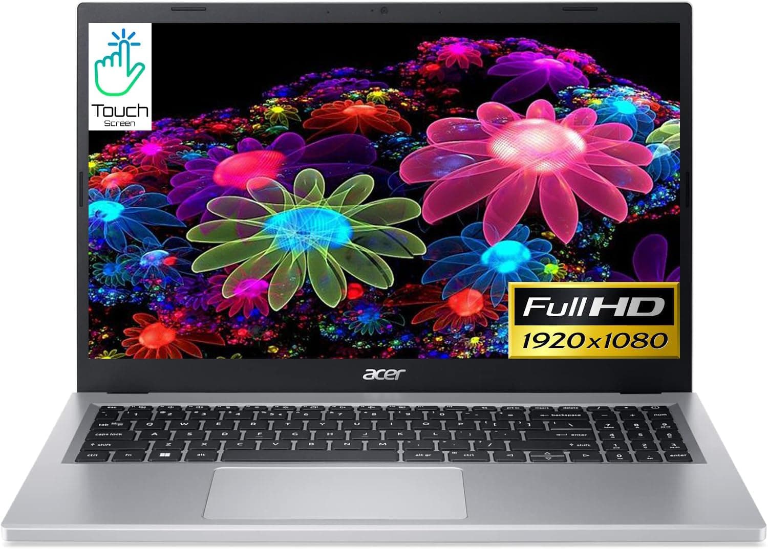 acer Aspire 3 Touch Slim Laptop in Mettalic Silver Ryzen 5 4-Core up to 4.3GHz 16GB RAM 1TB SSD 15.6in FHD HDMI W11 (A315-24PT - Renewed)