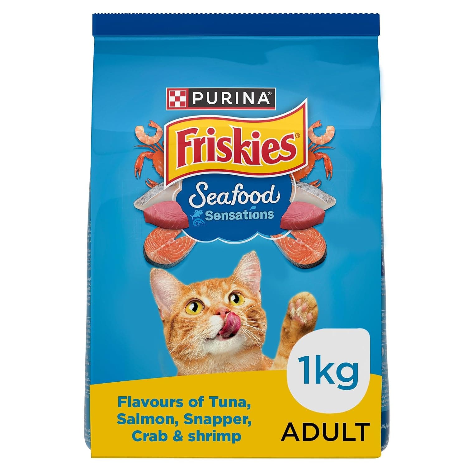 Purina Friskies Seafood Sensations Dry Cat Food 1Kg