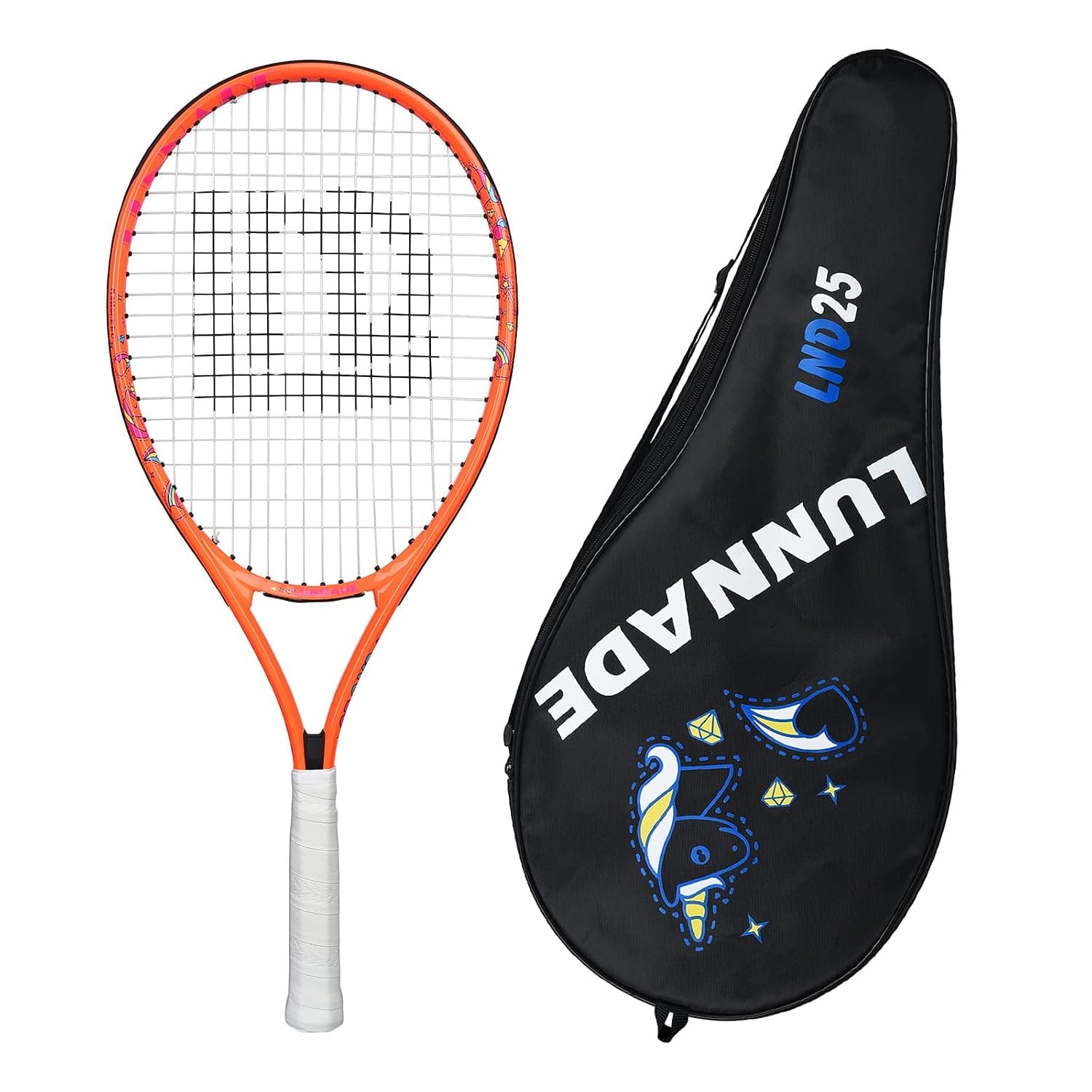 Tennis Racket for Kids Junior, 19/21/23/25 Inch Youth Tennis Racquet with Cover, Suitable for Beginner Boys and Girls Age 3-12