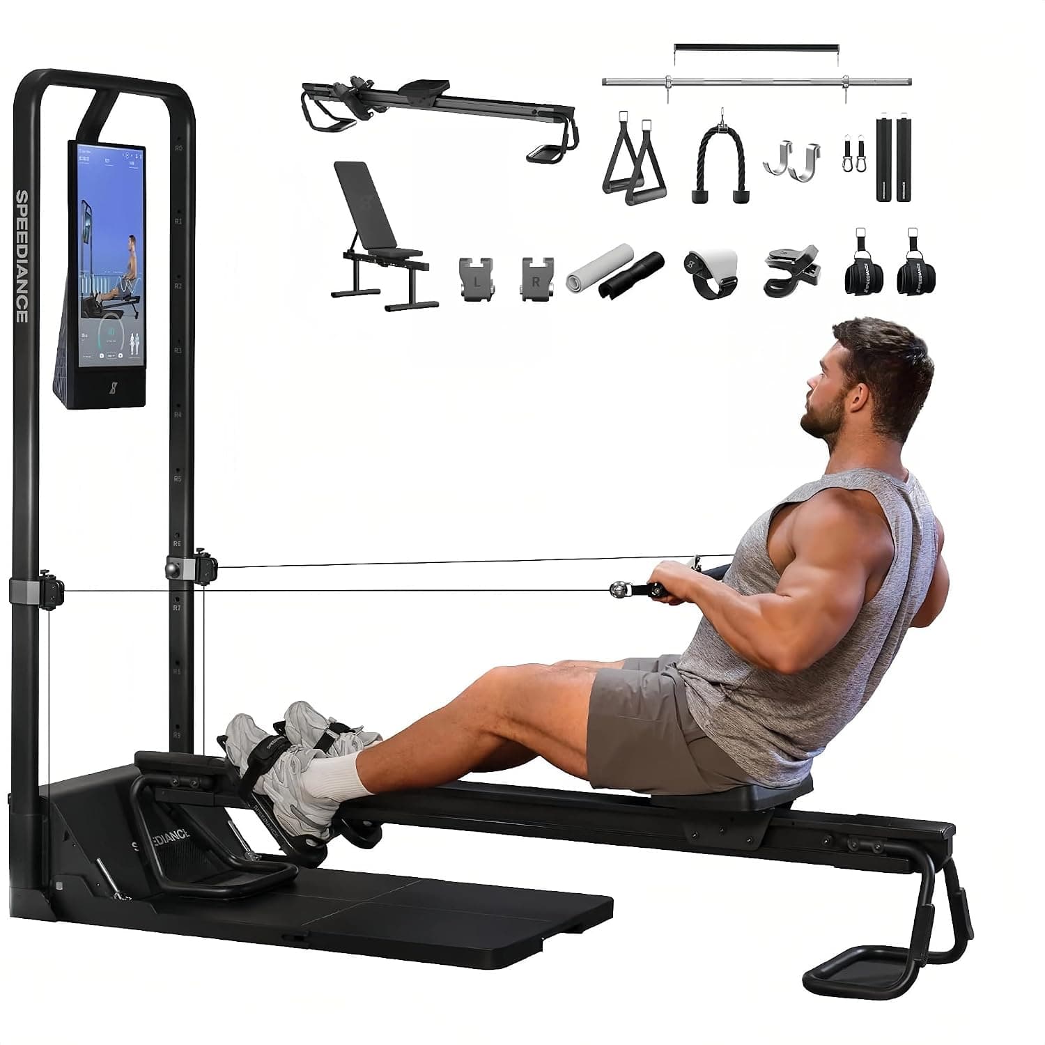 Gym Monster 2 Smart Home Gym, Upgraded AI-Powered Home Workout Machine, Multi-Functional Smith Machine, Full Body Strength Training Fitness Equipment, All-in-One Workout Station