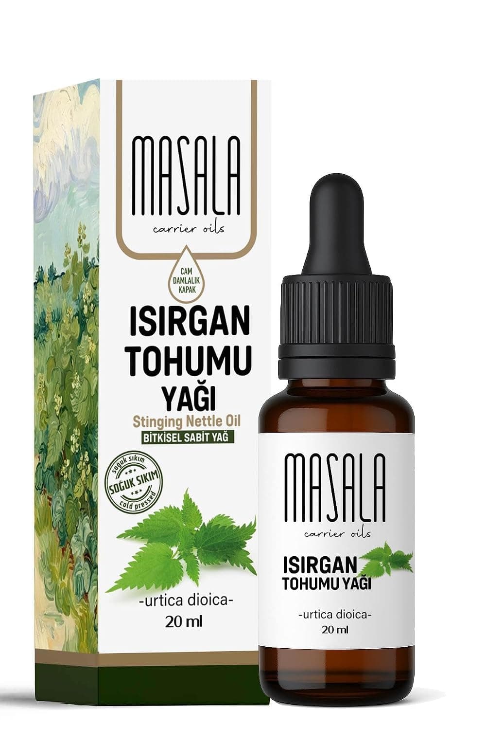 Masala Stittle Seed Oil, 20 ml, Cold Press, 100% Pure and Natural, Urtica Dioica