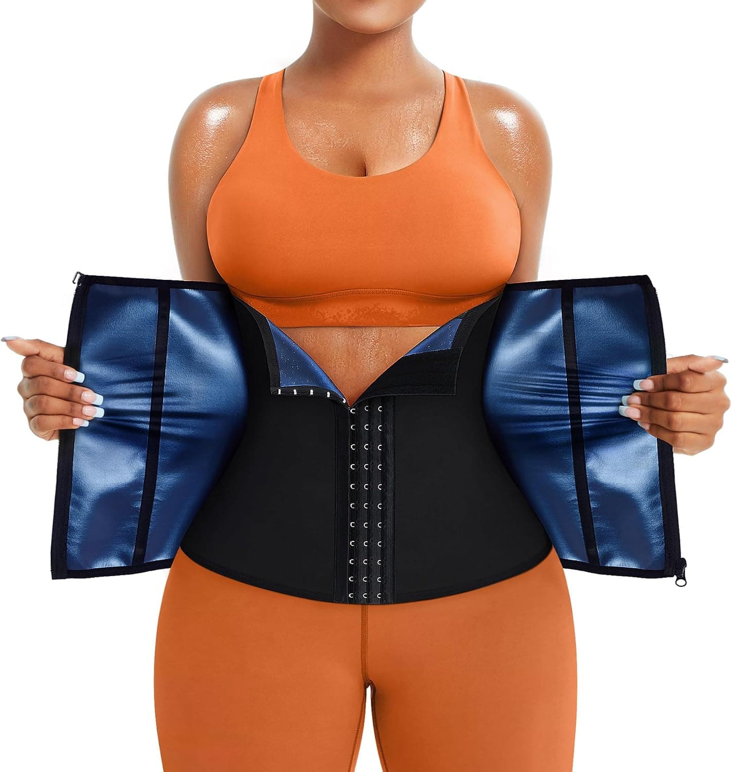 TrainingGirl womens Waist Trimmer Sauna Suits Waist Trimmer Sauna Suits (pack of 1)