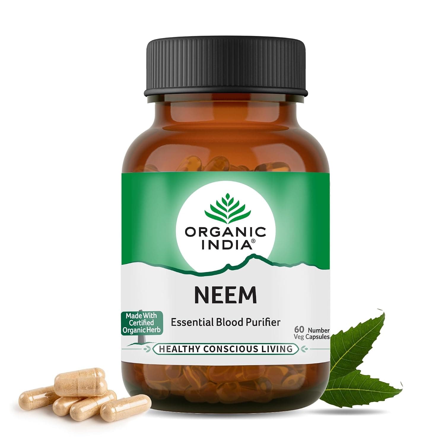 Organic India Neem 90 Vegetarian Caps