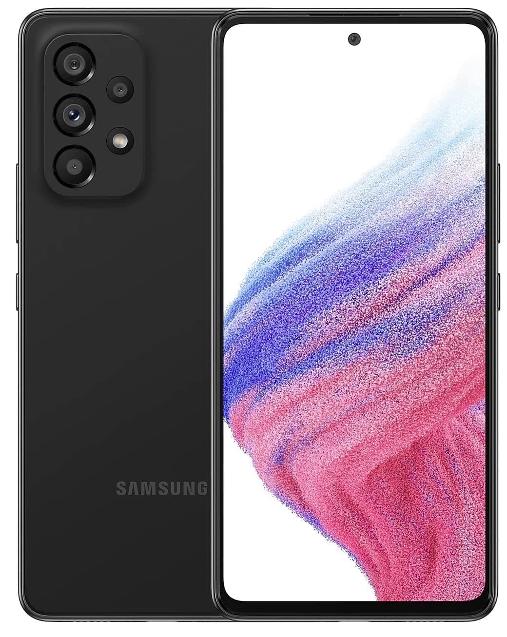 Samsung Galaxy A53 5G SM-A536E/DS DUAL SIM 128GB ROM + 8GB RAM (GSM only | No CDMA) Factory Unlocked 5G Smartphone (Awesome Black) - International Version