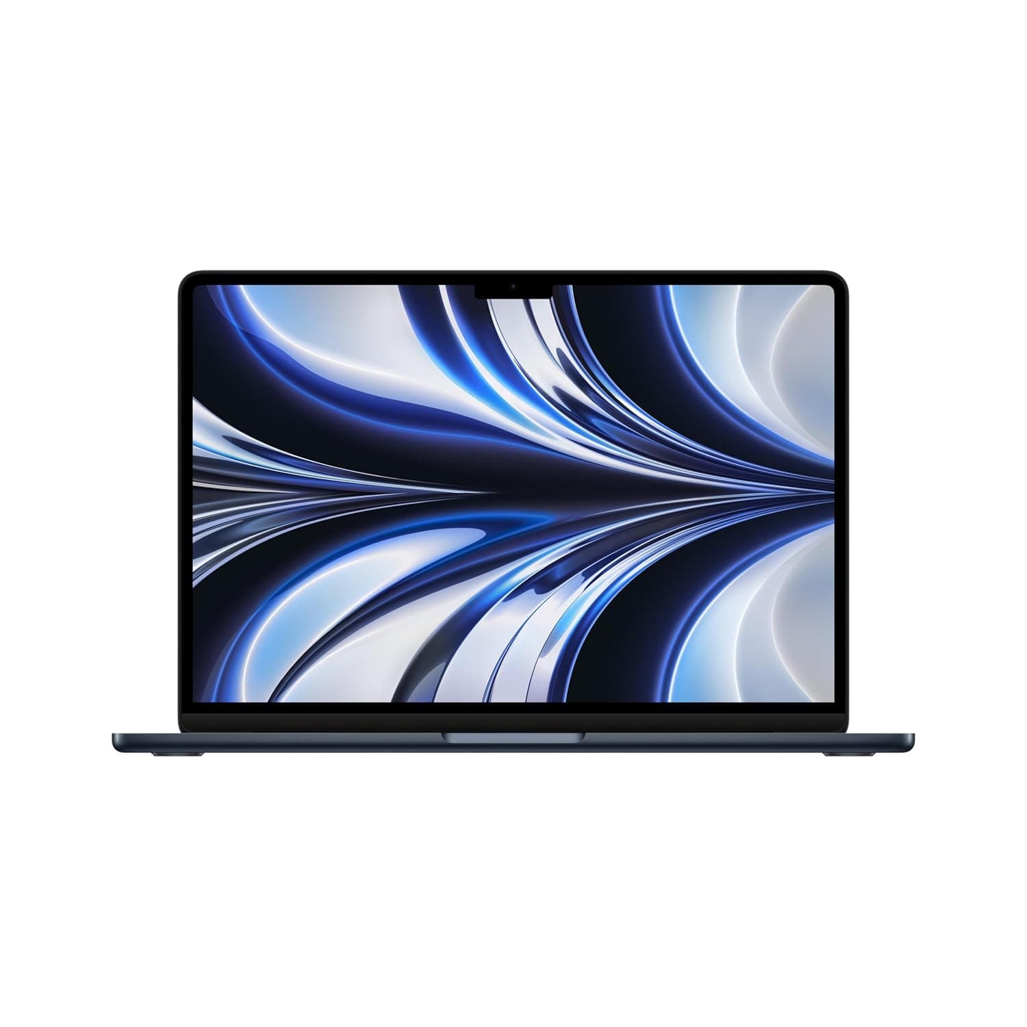 Apple MacBook Air laptop with M2 chip: 13.6-inch Liquid Retina display, 16GB RAM, 256GB SSD storage, backlit keyboard, 1080p FaceTime HD camera. Works with iPhone and iPad; Midnight
