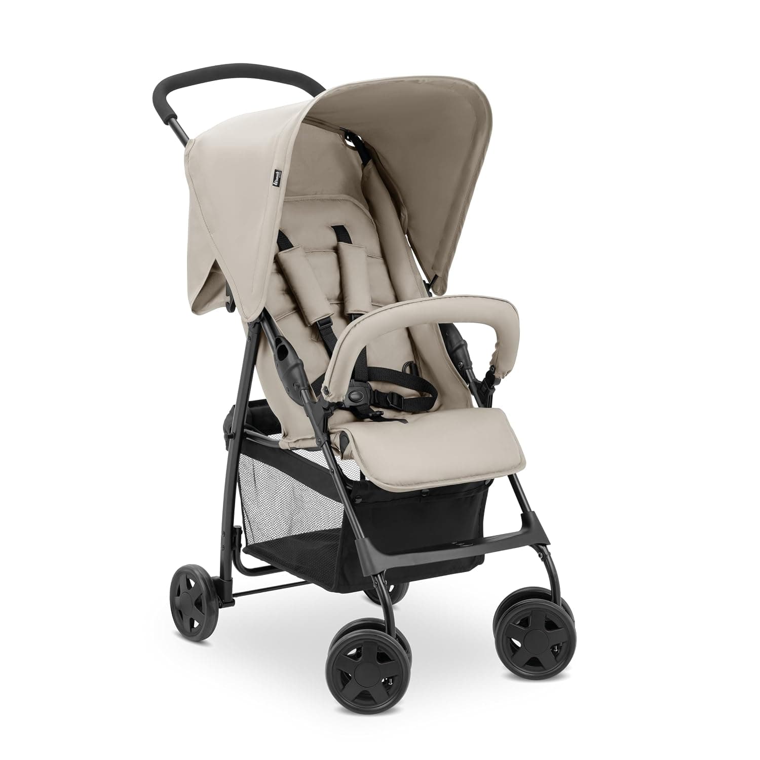 hauck Buggy Sport, Tango/Caviar - Feather-light Travel Buggy 5.9 kg - with Reclining Function for Children from Birth to 15 kg - Small Foldable, Large Shopping Basket up to 3 kg