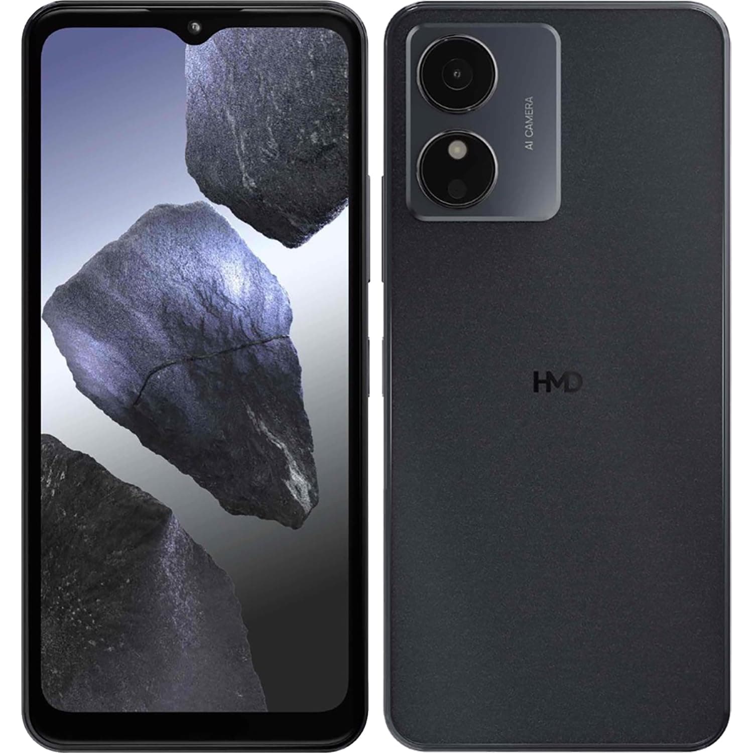 HMD Aura2 Dual-SIM 128GB ROM + 4GB RAM (GSM Only | No CDMA) Factory Unlocked 4G/LTE Smartphone (Midnight Black) - International Version