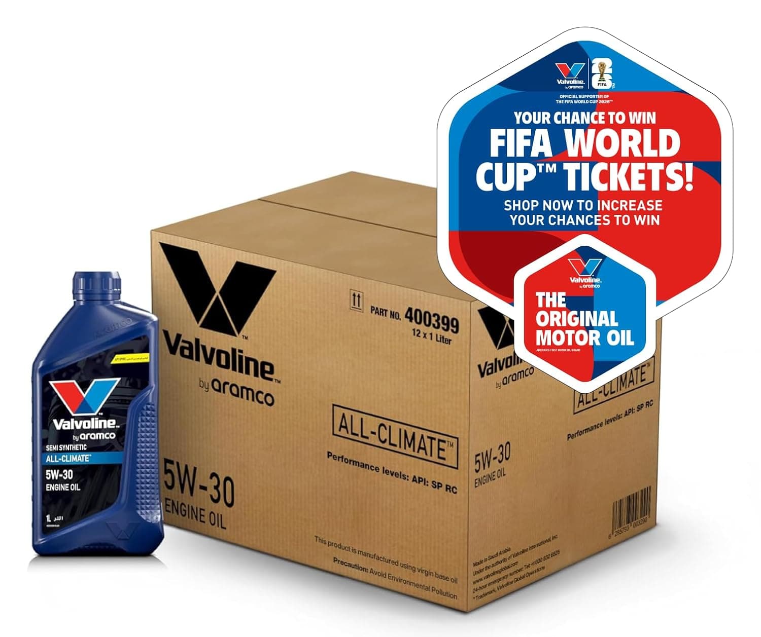 Valvoline by Aramco 5W30 All Climate Engine Oil 12 x 1 Liter