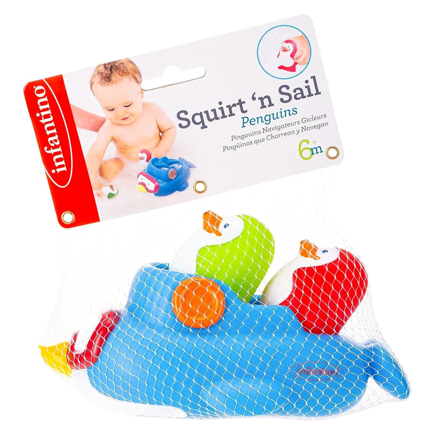 Infantino Squirt'N Sail Penguins