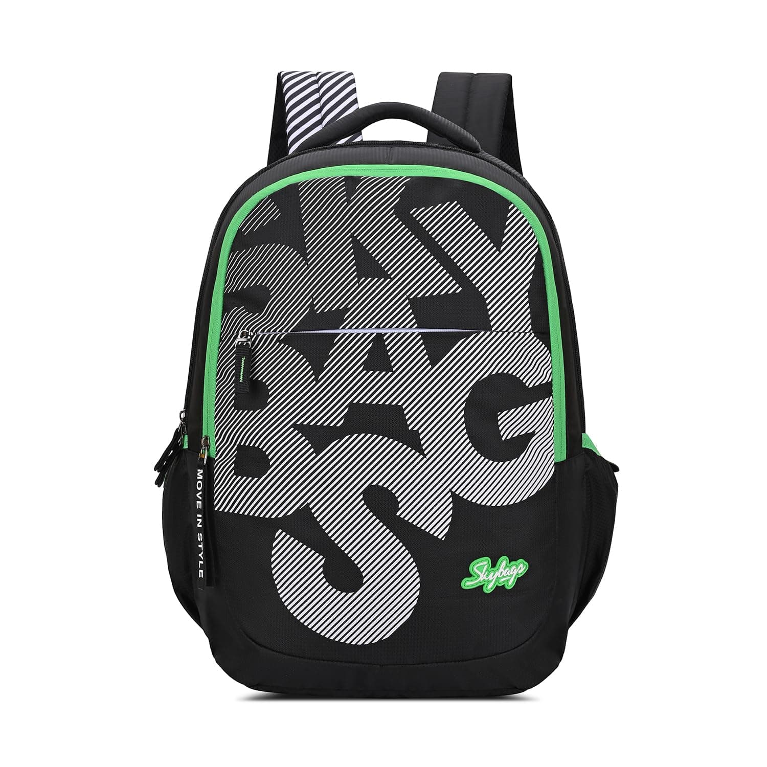 Skybags Unisex Child KLAN PLUS Skybags KLAN PLUS 01 SCHOOL BACKPACK BLACK