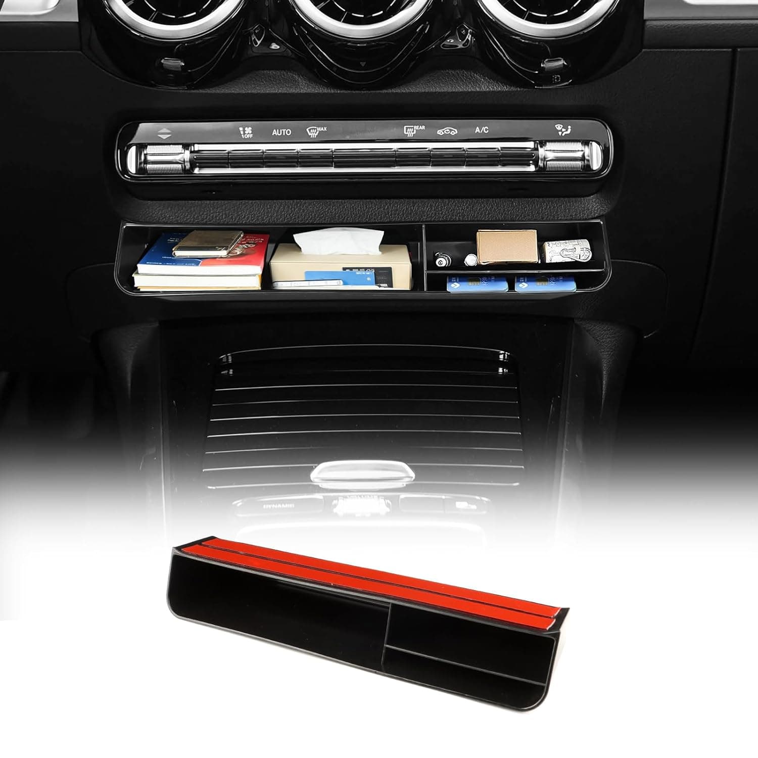 كونجكيك ملحقات وحدة التحكم المركزية للسيارة من مادة ABS لسيارة مرسيدس بنز A B Class W177 W247 GLA X156 GLB X247 CLA W118 GLE GLS W167 ABS