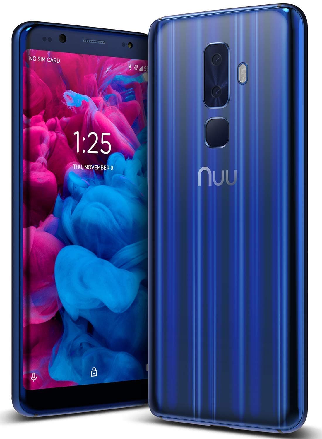 NUU Mobile G3 Dual-SIM 64GB Factory Unlocked 4G Smartphone (Sapphire Blue) - International Version