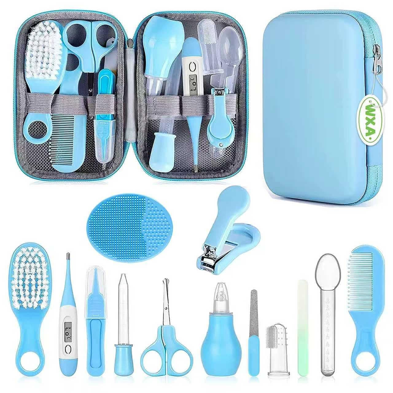 WXA Baby Healthcare and Grooming Kit,Baby Essentials for Newborn,Portable Baby Safety Care Set for Boys Girls(18 in 1）