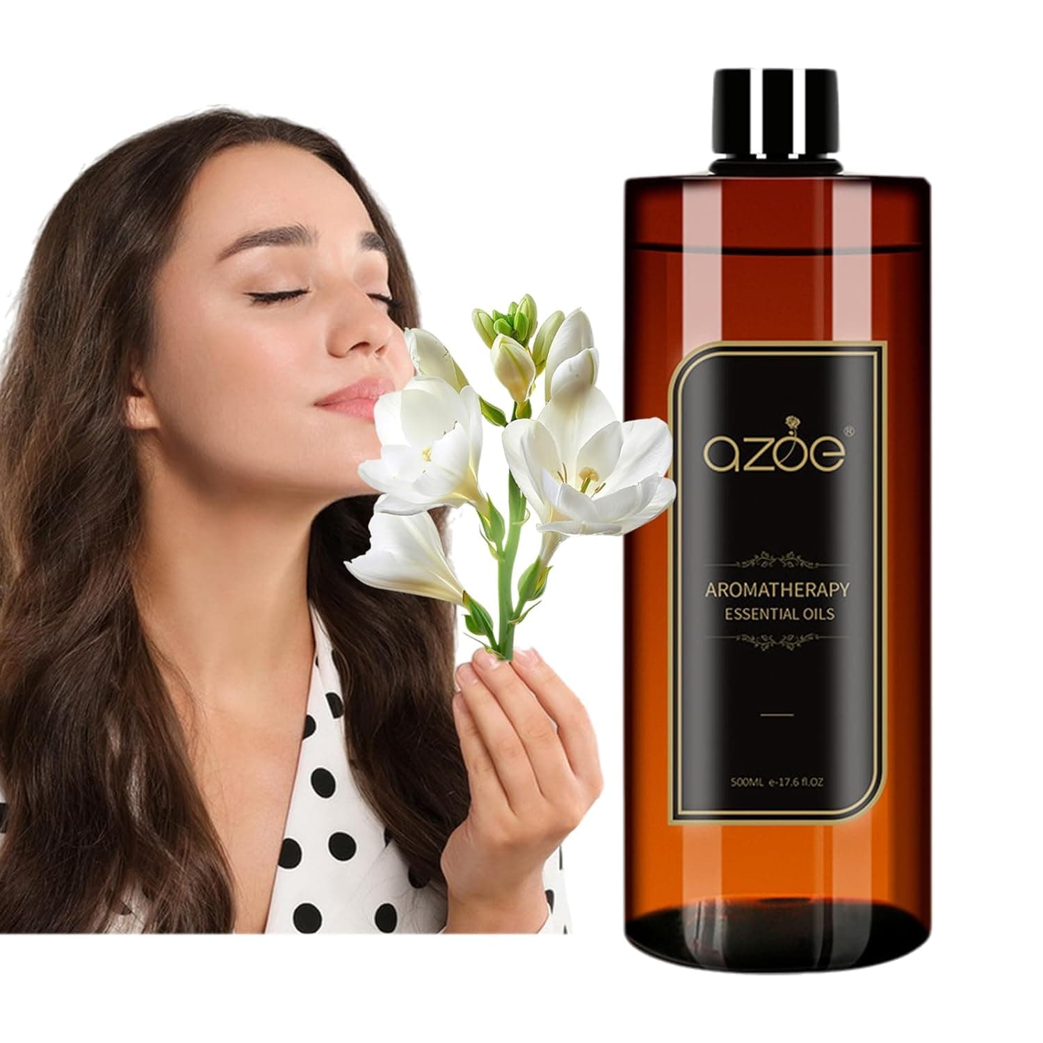 Elitzia Essential Oils for Essential Oil Diffuser Humidifier Natural Aromatherapy Rose Plant Extracts Pure Aroma Essential Oil Floral Fragrance Women Stress Relief Relax 500ML Home Use ET500EO2