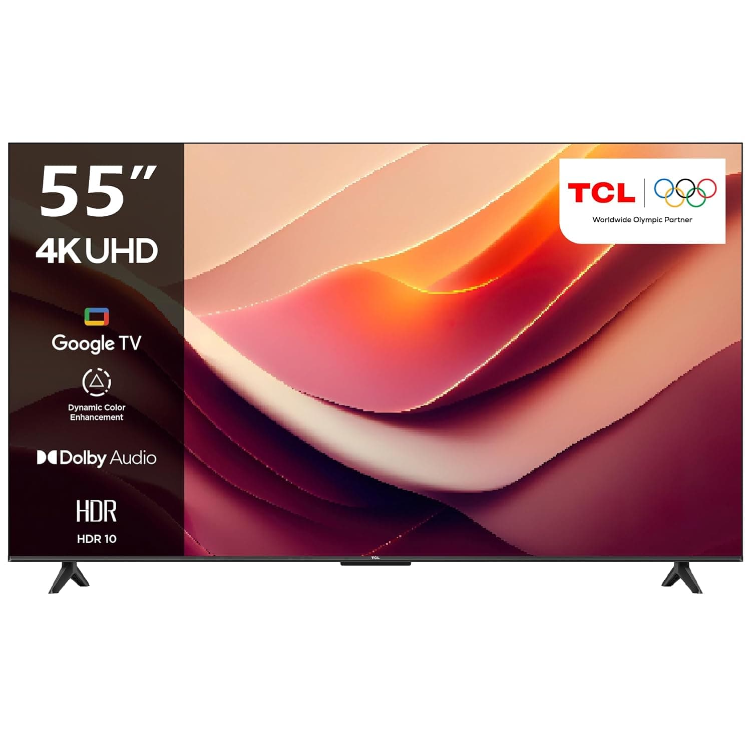 TCL 55 Inch 4K LED HDR 10 UHD T-Screen Metallic Bezel-less Google TV 55P69B 2 Years Warranty (2024 Model - KSA Version)