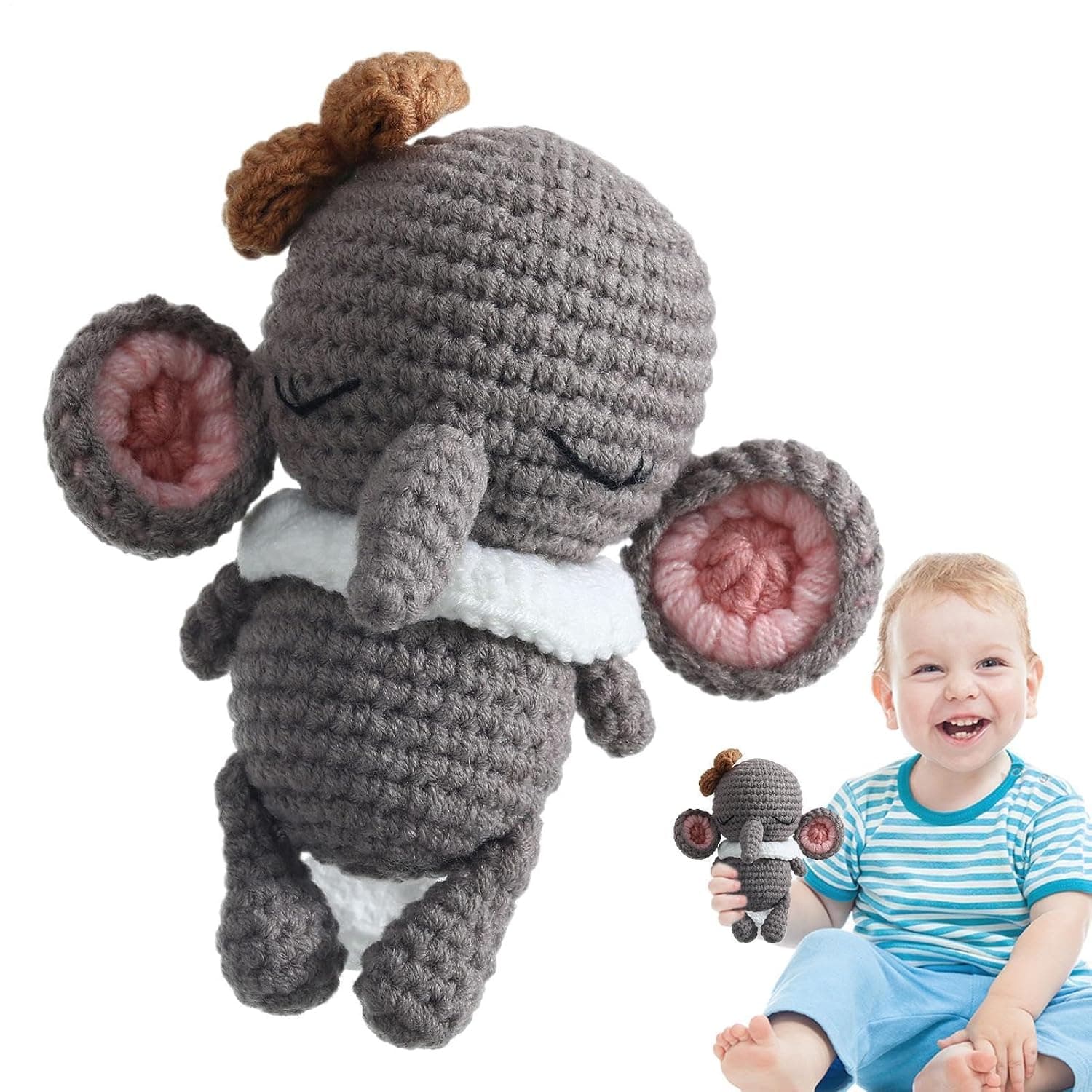 Rattle Toy For Crochet Animal Handmade Rattle | Soothing Teether Toy, Easter Basket Stuffers, Stuffed Animals, Shower Decor For Kids