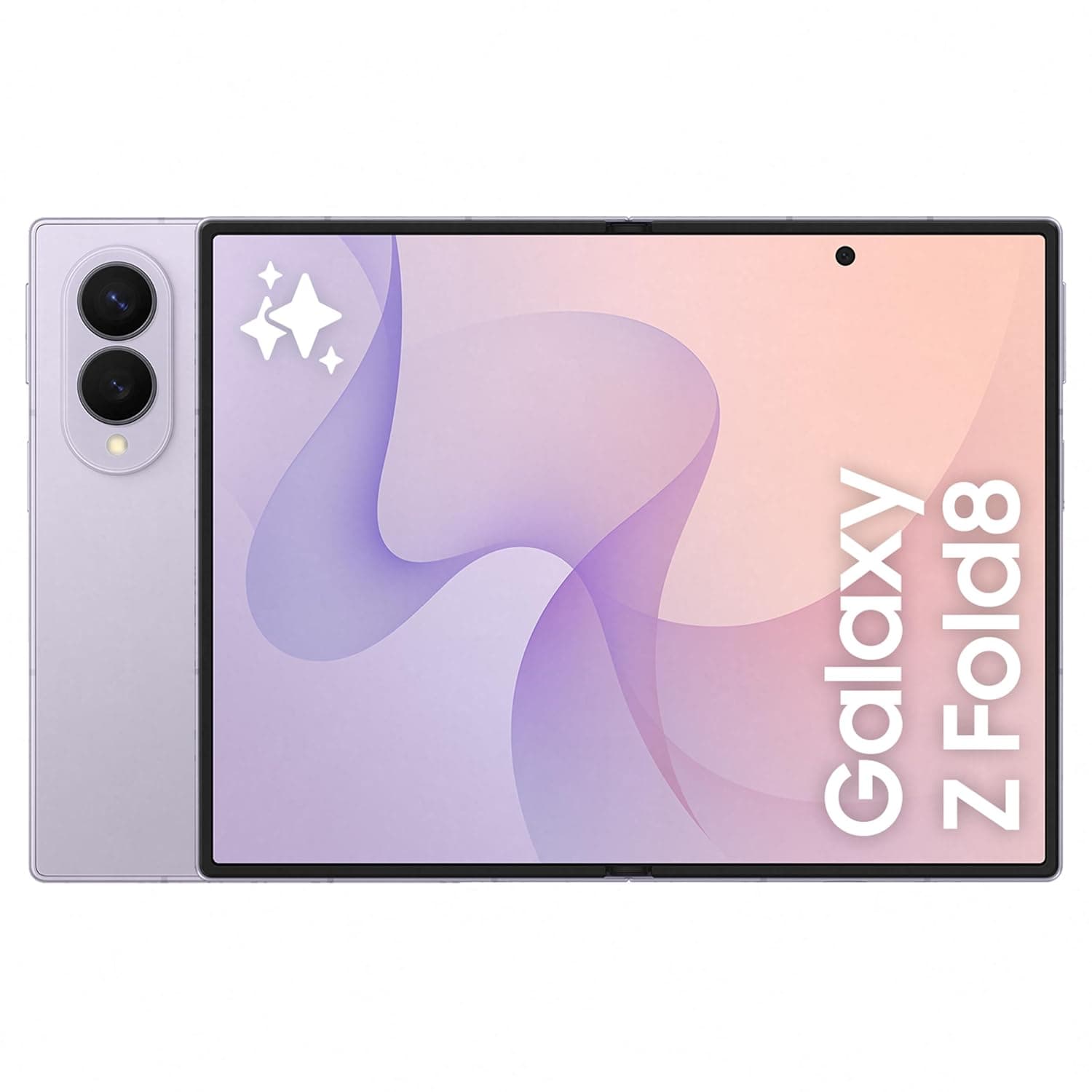 Samsung Galaxy Z Fold8 Lavender, 512GB, All-new Shape,Customized Processor,4800 mAh Battery,12GB RAM,Dual 50MP Camera,Now Nudge, Photo Assist, 1 Year Extended Warranty (KSA Version)(Amazon Exclusive)