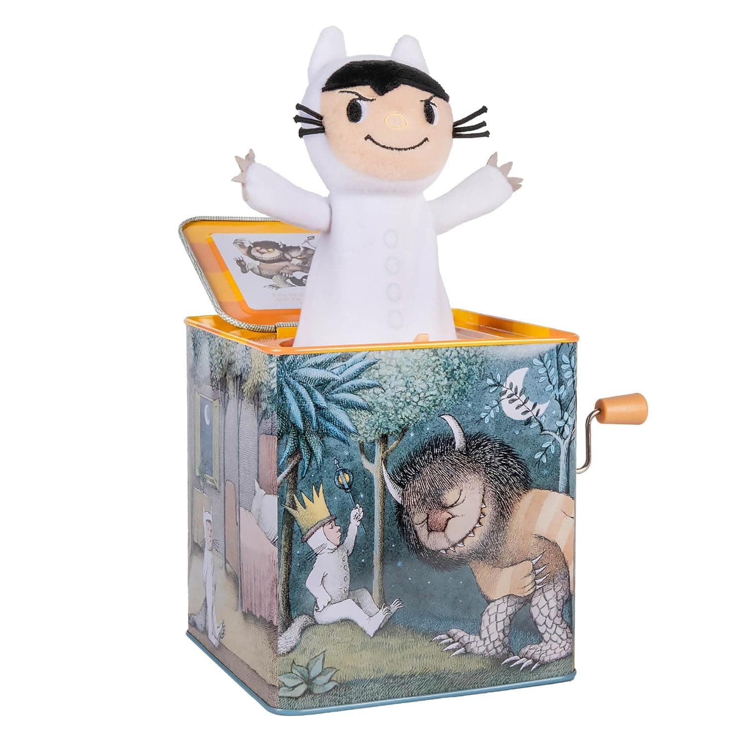 KIDS PREFERRED Where The Wild Things are Max Jack-in-The-Box - Musical Toy for Babies, 6.5"