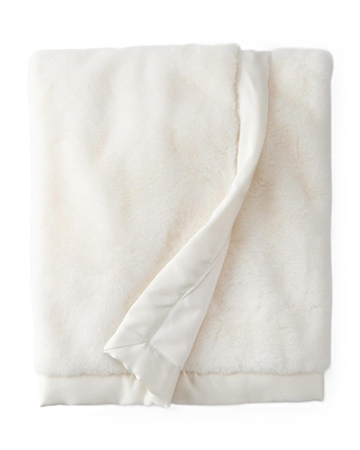 Carter's Baby Plush Blanket, Soft Faux Fur, Satin Trim, White, 30 x 40 | Super-soft plush baby blanket with fuzzy faux fur, satin trim, and a versatile 30 x 40 inch size for cozy comfort