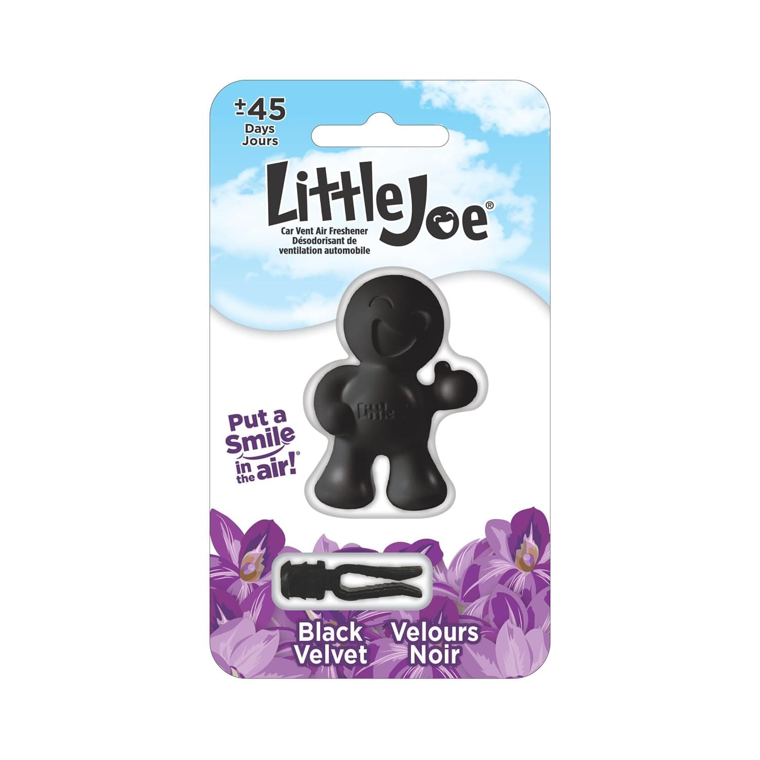 Stoner Car Care Little Joe 96405 Black Velvet Scent, Air Freshener, Clips to A/C Air Vent, Alcohol-Free Fragrance Oil, Non-Hazardous and Non-Toxic Plastic, Set of 1