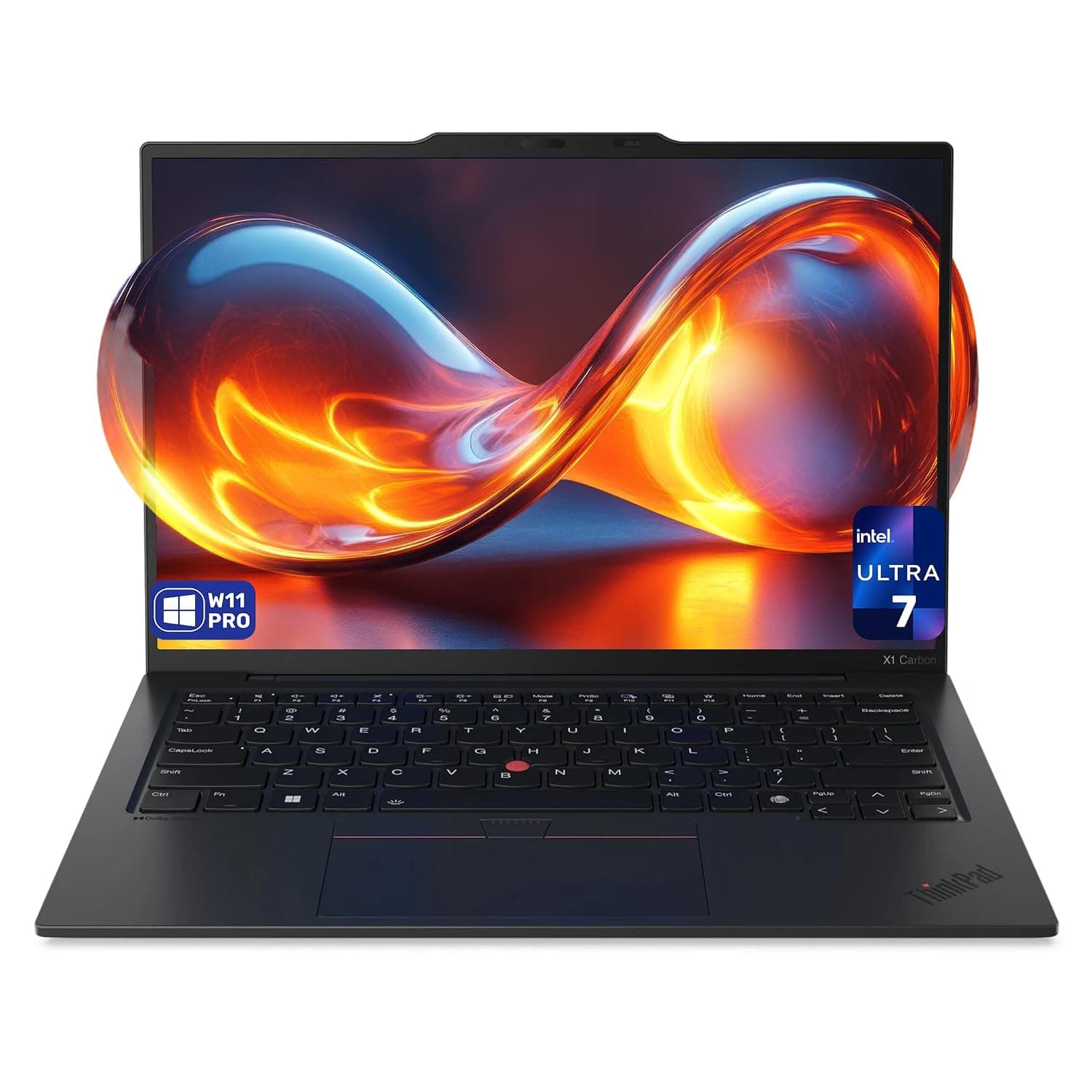 Lenovo ThinkPad X1 Carbon Gen 12 Laptop, Intel Ultra 7-155U, 32 GB LPDDR5x RAM, 4 TB PCIe SSD, 14" WUXGA (1920x1200) Display, Integrated Graphics, Backlit Keyboard, FP Reader, W11 Pro, Eclipse Black