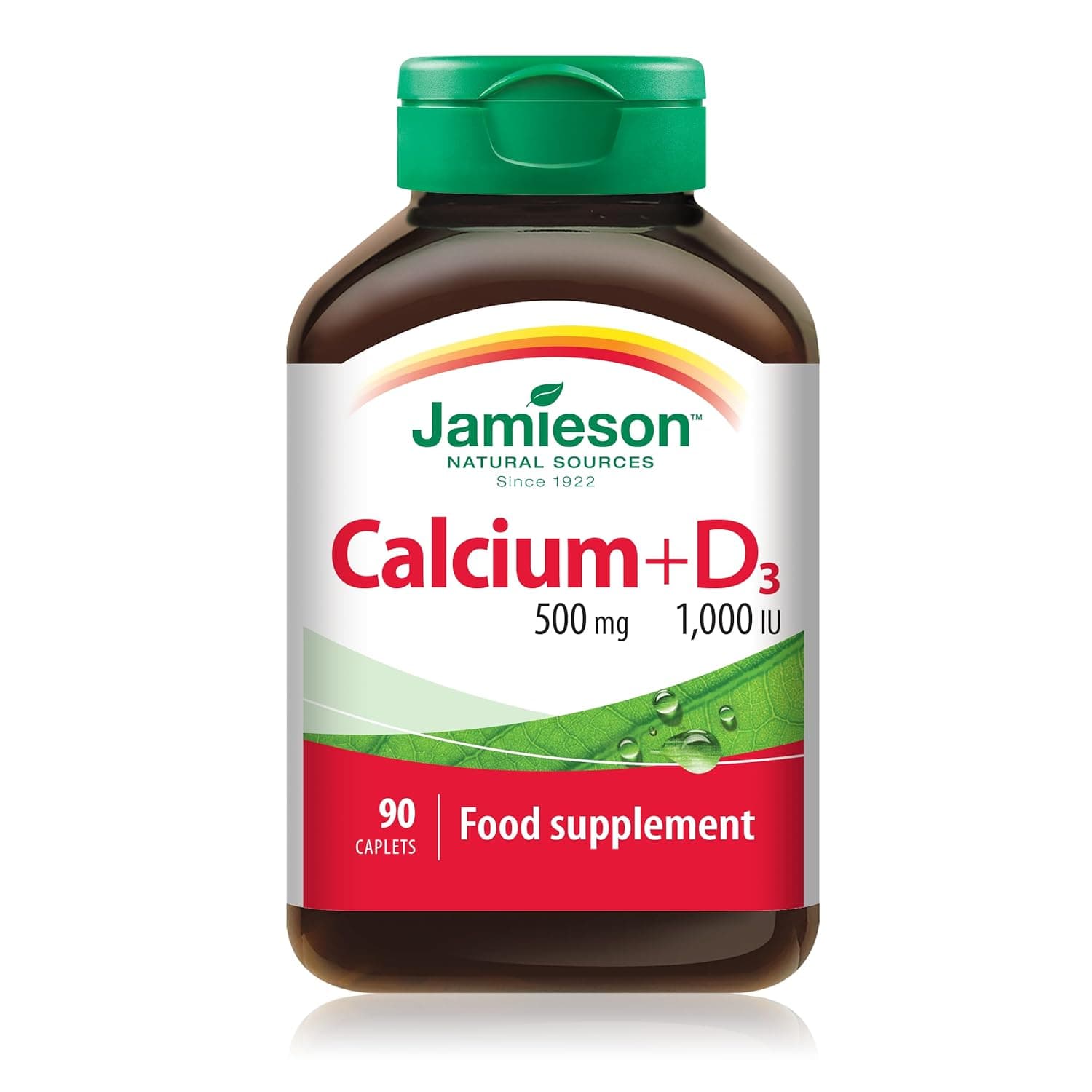 Calcium 500 mg + Vitamin D3 1000 IU 90 Caplets