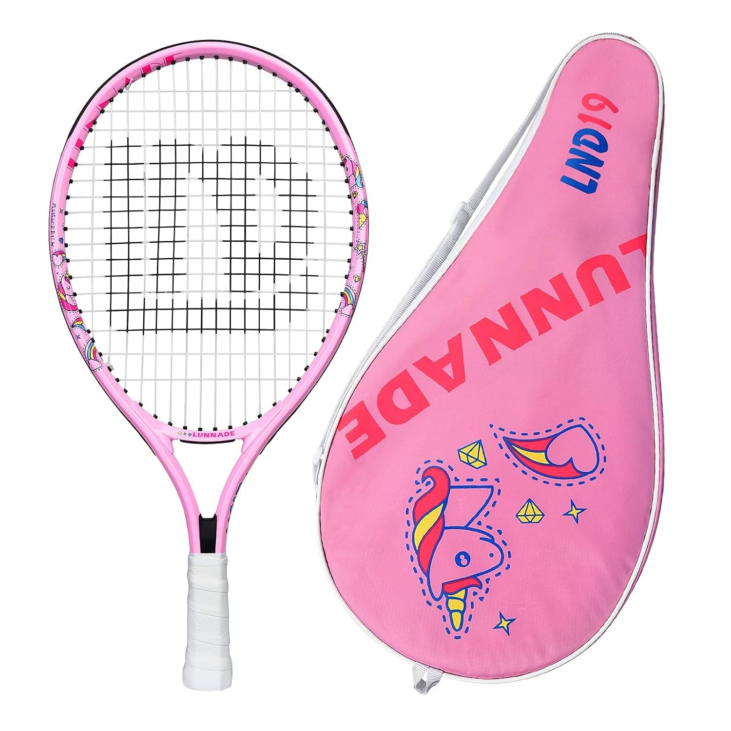 Tennis Racket for Kids Junior, 19/21/23/25 Inch Youth Tennis Racquet with Cover, Suitable for Beginner Boys and Girls Age 3-12
