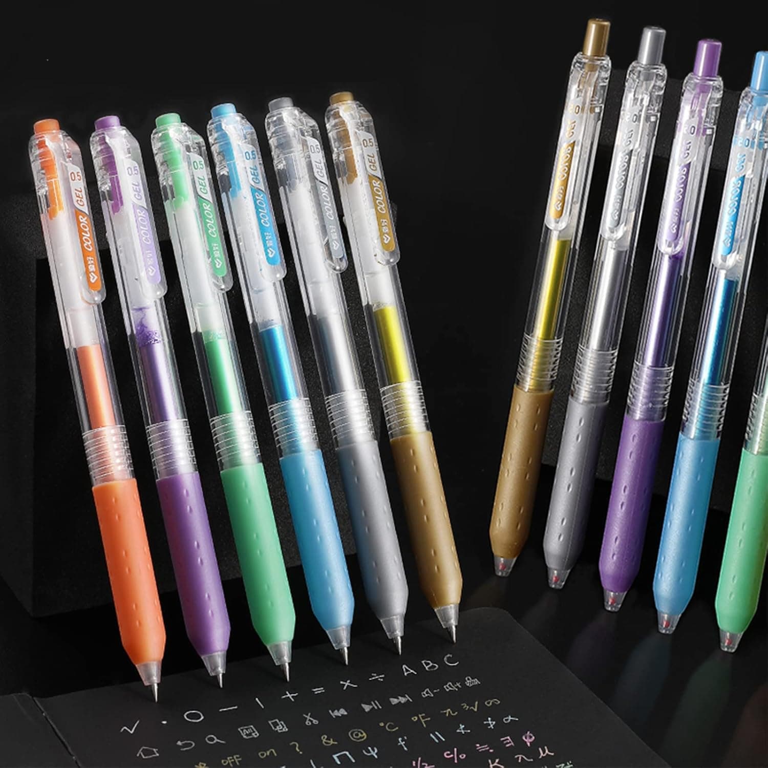 Metallic Colors Journal Planner Pens Colorful 0.5mm Markers Fine Tip Drawing Pens Porous Fineliner Pen for Bullet Journaling Writing Note Taking Coloring Art Office School Supplies (6 metallic colors)
