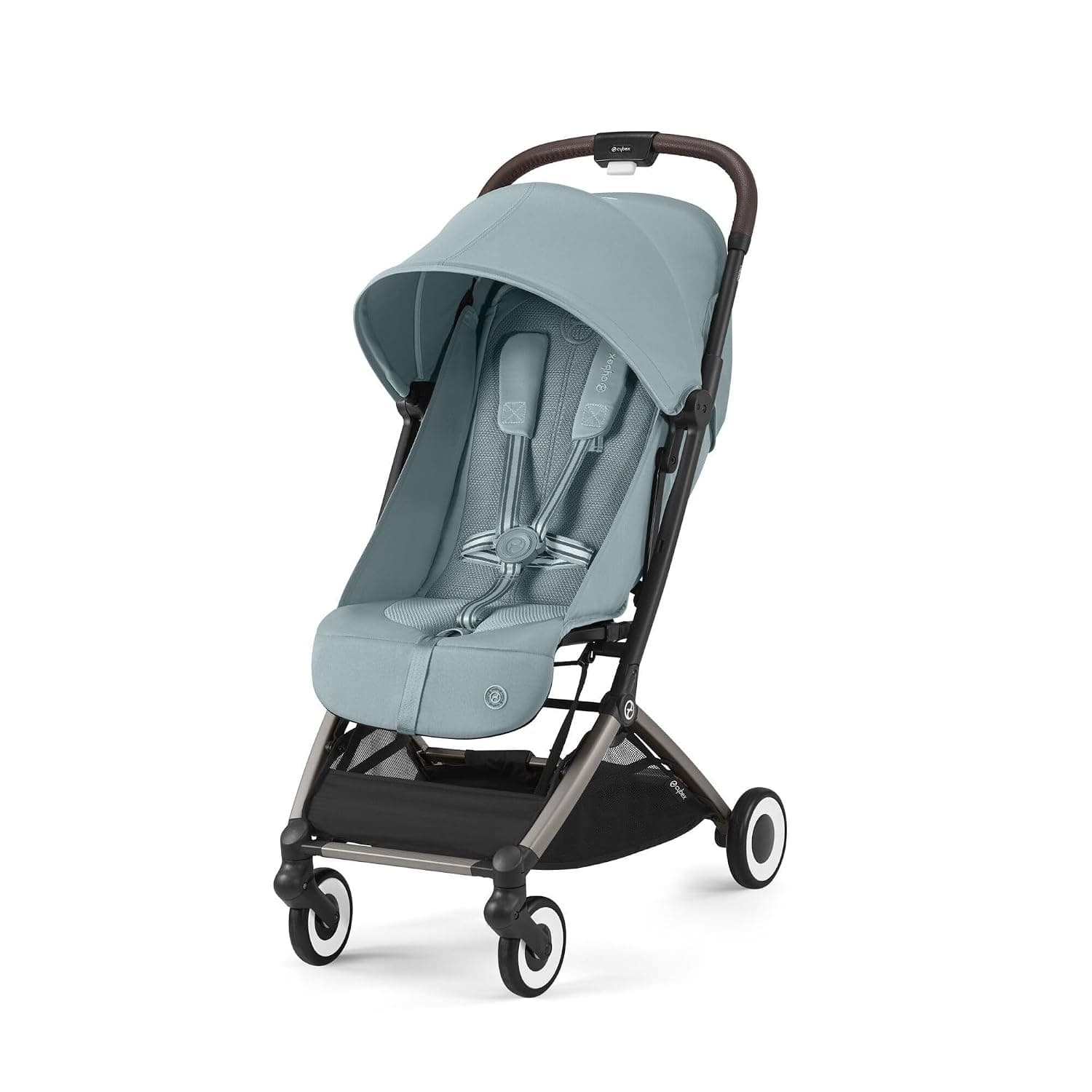 Cybex Gold Taupe Frame Orfeo Stroller, Stormy Blue