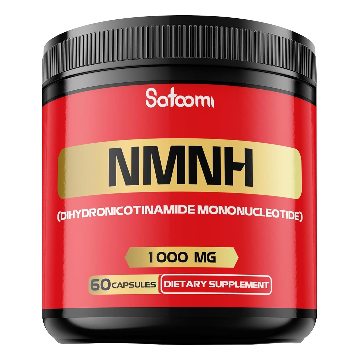 Satoomi NMNH (Dihydronicotinamide Mononucleotide) - NMN Alternative Supplement - 1000mg Per Serving NAD Supplement to Support NAD - 60 Capsules - 30 Day Supplement