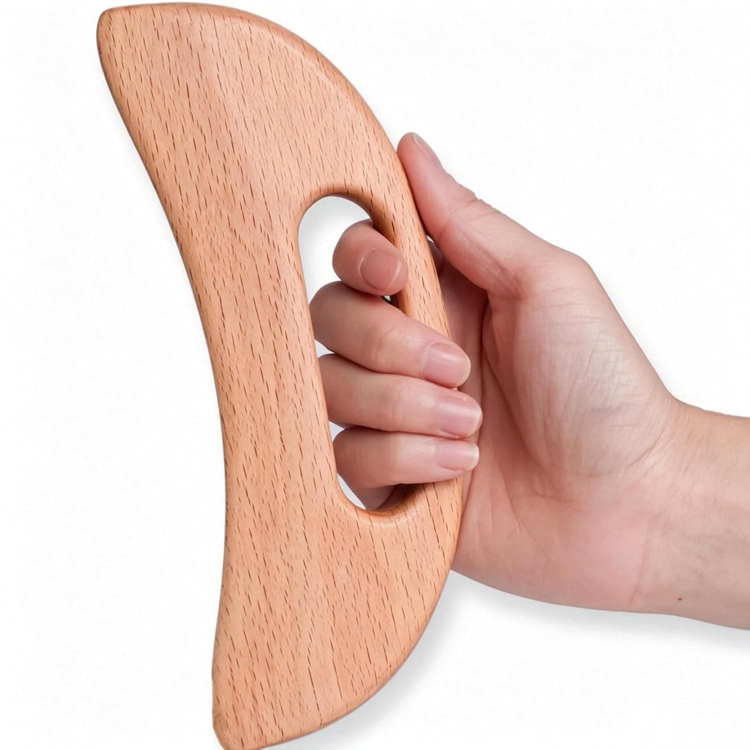 Wooden Gua Sha Massage Tool for Full Body, Lymphatic Drainage Scraper Board for Muscle Relaxation, Body Sculpting Massager for Back Neck and Shoulder Pain Relief