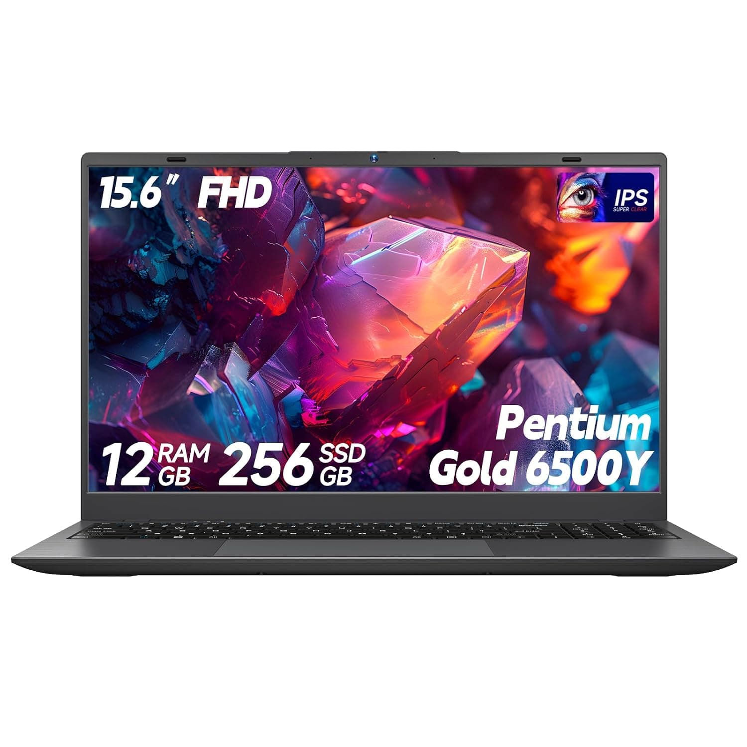 BLUEING 15.6" Laptop Computer, Laptop with 12GB RAM 256GB SSD, Pentium Gold 6500Y (Beats Pentium, Celeron, Up to 3.4GHz), 1080p FHD Display, BT5.0, USB-C, USB3.2, HDMI, Laptops for Business & Student