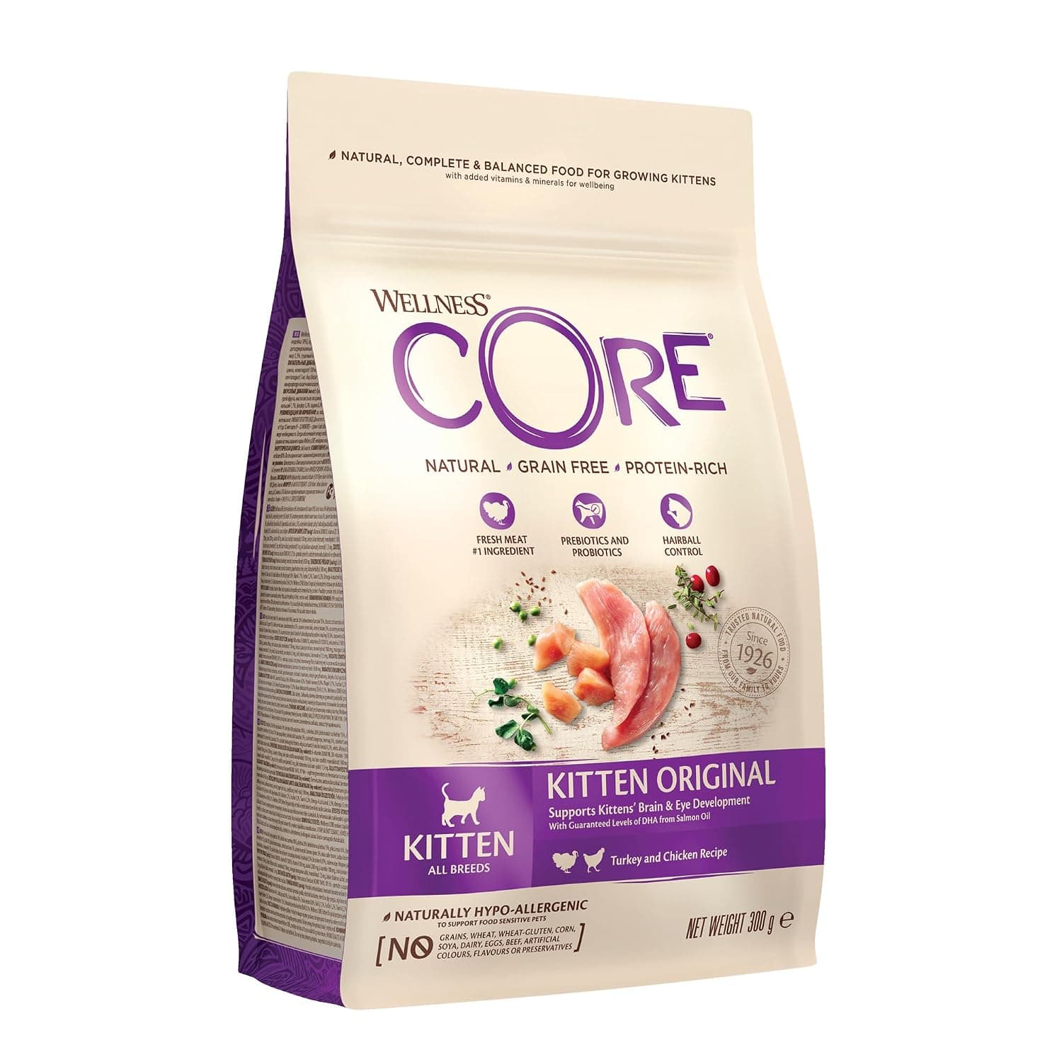 Wellness Core Kitten Turkey & Chicken Dry Food 300 g