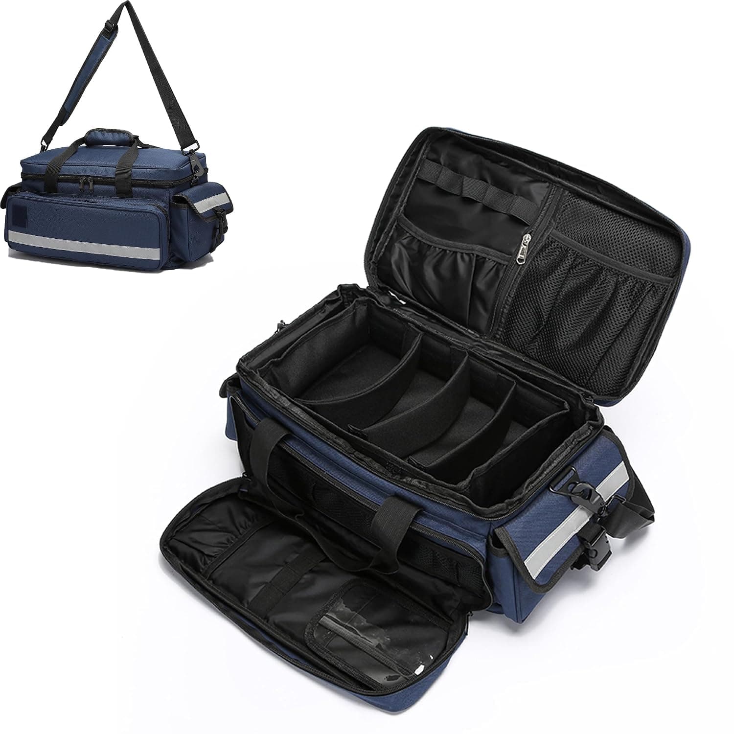 Be-Better Medical Bag,First Aid Bag,Emergency Bag,Medical Bag Organizer Professional First Responder Trauma Bag with Detachable Dividers Medical Bag for Nurses,Home Health Care, EMT(Bag Only)