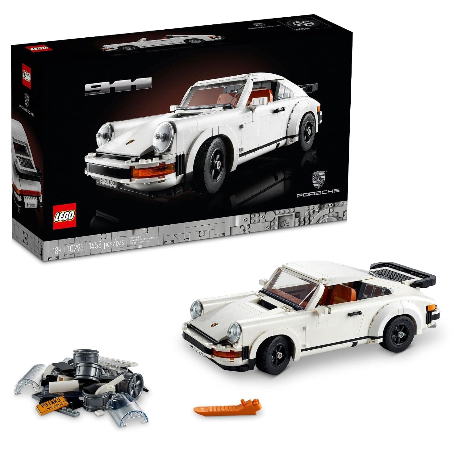 LEGO Porsche 911 (10295) Model Building Kit; Engaging Building Project for Adults; Build and Display The Iconic Porsche 911; New 2021 (1,458 Pieces)