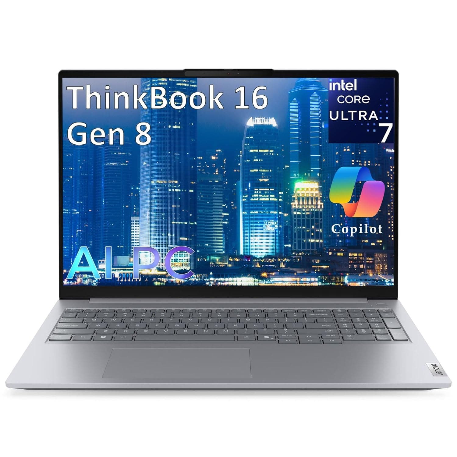 Lenovo ThinkBook 16 Gen 8 16" FHD+ Business AI PC Laptop Computer, Intel 16-Core Ultra 7 255H (Beat i7-13900H), 64GB DDR5 RAM, 2TB PCIe SSD, WiFi 6E, Bluetooth 5.3, Fingerprint Reader, Windows 11 Pro