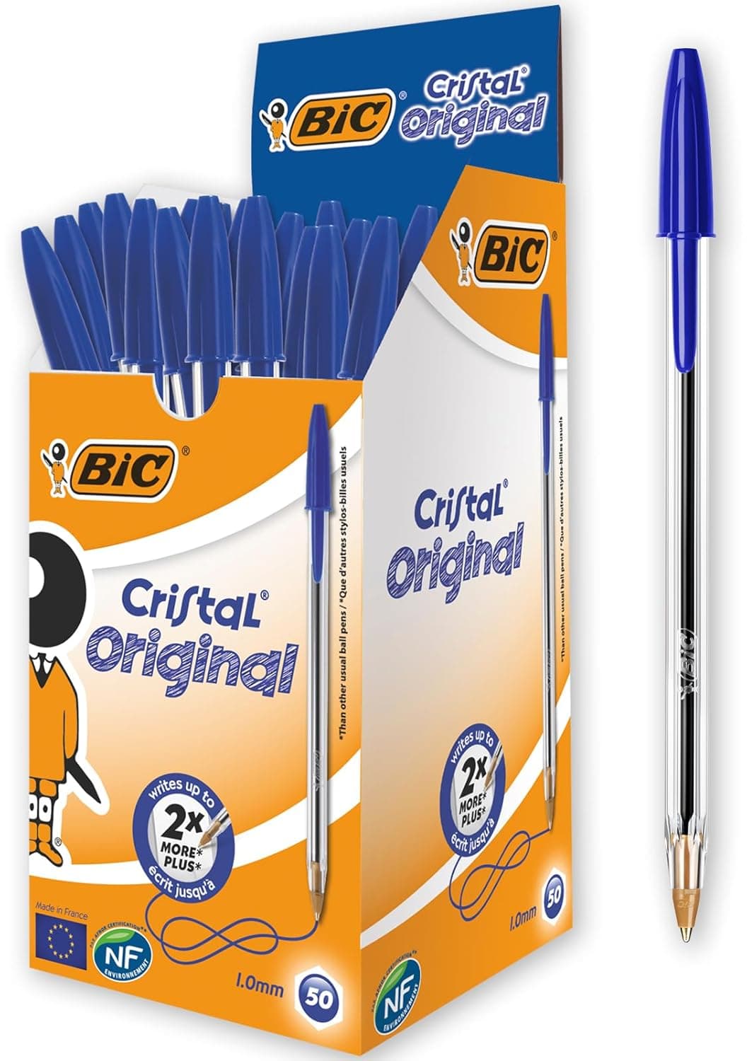 BIC CRISTAL MED B50 BCL BLU NF EU
