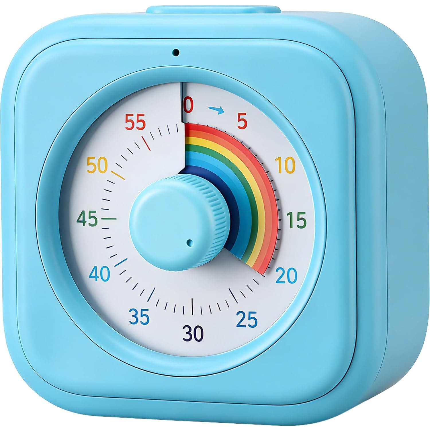 Rainbow Visual Timer for Kids, 60 Minute Silent Countdown Clock | Color Disk, Time Management Tool for ADHD, Classroom, Kitchen, Office, Study, Pomodoro