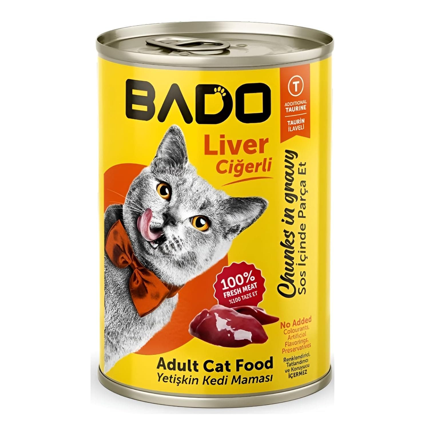 Bado Adult Wet Cat Food Liver – Rich in Taurine for Heart & Vision Support – 400g