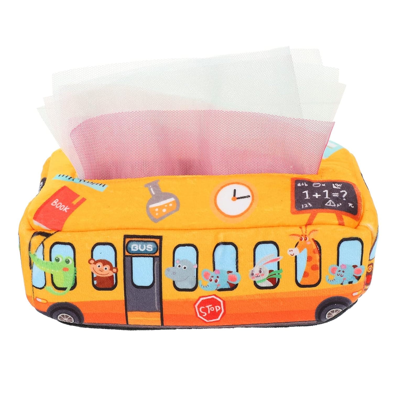 My First Baby Tissue Box Toy for Babies Infant Newborn Toddlers Sensory Toys Montessori Tissue Box Toy for 1 Year Old Preschool Kids Early Learning