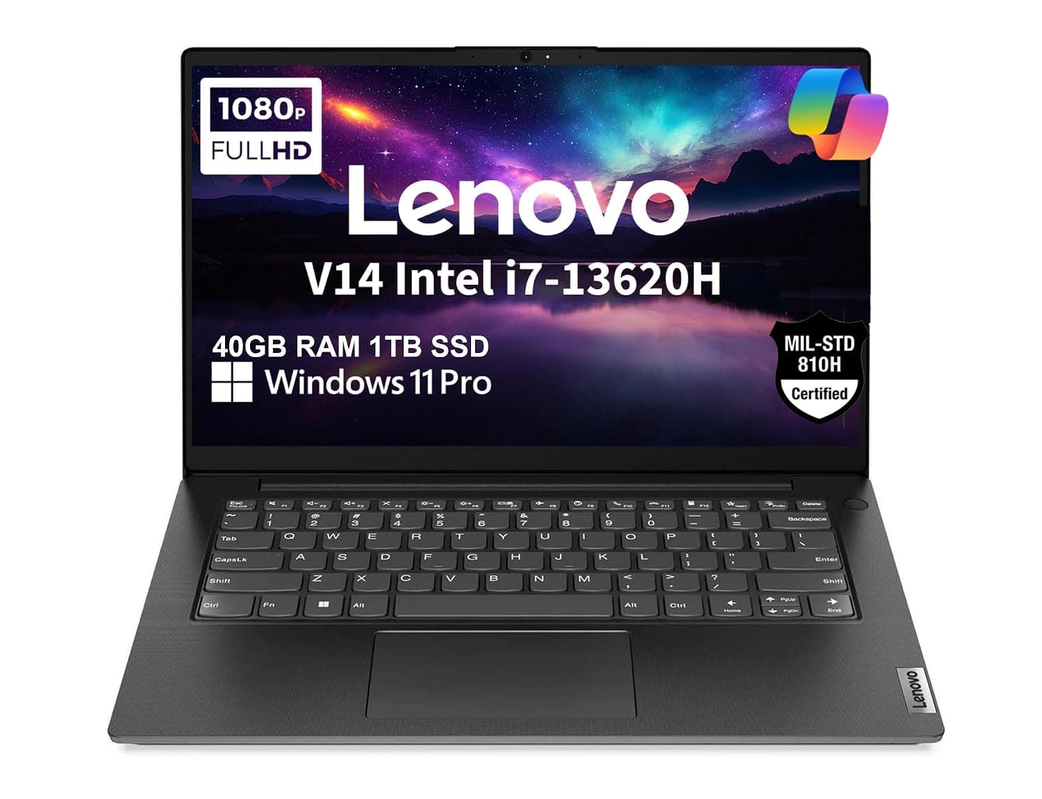 Lenovo V14 Gen 4, 14" FHD Laptop, Intel i7-13620H, 40GB RAM, 1TB SSD | V14 Beat IdeaPad, > Ultra 7 155U, For Business, College & Home, Ethernet, Privacy Shutter, Anti-Glare, Win 11 Pro w/ Copilot