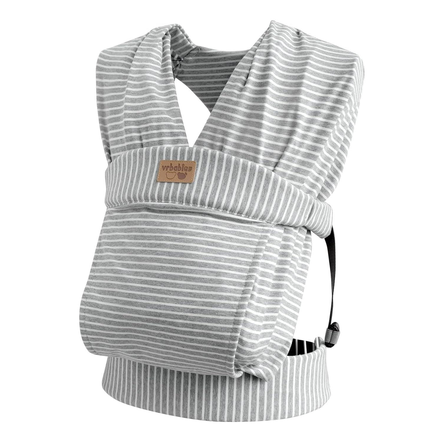 Baby Wraps Carrier Sling, Baby Carrier for Newborns and Toddlers,Skin-Friendly and Soft Front Baby Carrier Wrap Perfect Newbron Gifts (Striped Grey) | Kangaroo Baby Easy Wearing Wrap, Adjustable Soft Baby Holder Front Chest Sling Carriers Perfect Infant Essentials Gifts